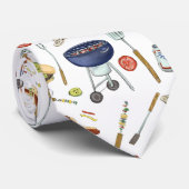 Zomer BBQ Vaderdag Achtertuin Barbecue Grill Stropdas (Opgerold)