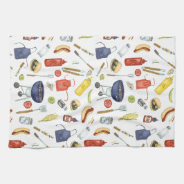 Zomer BBQ Vaderdag Grill-out cadeau voor papa Theedoek