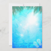 Zomer BBQ / ZWEMEN / MUZIEK Feest Uitnodiging (Achterkant)