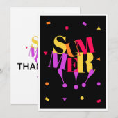 Zomer  bedankkaart (Voorkant / Achterkant)