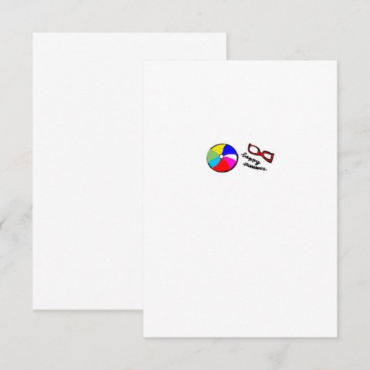 Zomer! Bedankkaart (Voorkant / Achterkant)