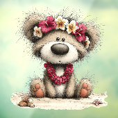 Zomer Beer Raam Sticker (Vel 3)
