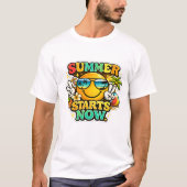 Zomer begint nu t-shirt (Voorkant)