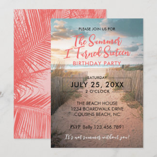 Zomer ben ik zestien jaar geworden kaart