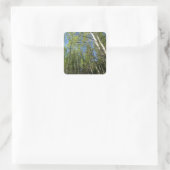 Zomer Berkebomen bij Rocky Mountain Vierkante Sticker (Tas)