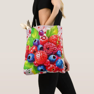 Zomer Bes Splash Design Tote Bag