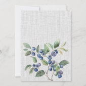 Zomer bessen bruiloft uitnodiging (Achterkant)