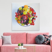 Zomer bessen gestrekte canvas Print (Insitu (Woonkamer))