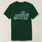 Zomer betekent 6 zwemmen t-shirt (Design voorkant)