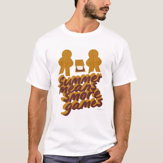 Zomer betekent meer games toneel baanbrekend desig t-shirt (Voorkant)