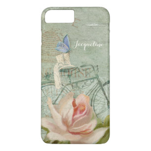 Zomer bij de Cottage,  Roos met fietsenhout Case-Mate iPhone Case