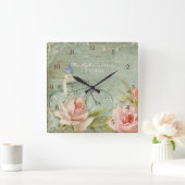 Zomer bij de katoenbietbijen met Rozen Vierkante Klok (Huis)