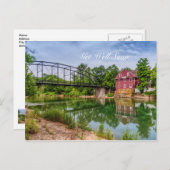 Zomer bij War Eagle Mill Beterschap Ansichtkaart Briefkaart (Voorkant / Achterkant)