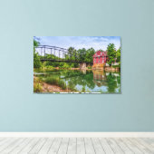 Zomer bij War Eagle Mill Canvas Afdruk (Insitu (Houten vloer))