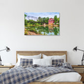 Zomer bij War Eagle Mill Canvas Afdruk (Insitu (Slaapkamer))