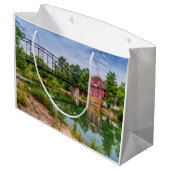 Zomer bij War Eagle Mill Gift Bag Groot Cadeauzakje (Achterkant Gekanteld)