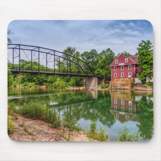 Zomer bij War Eagle Mill Mousepad Muismat (Voorkant)
