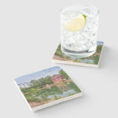 Zomer bij War Eagle Mill Stone Onderzetter (Zijkant)