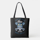 Zomer Biker Shopping Tote Bag (Achterkant)