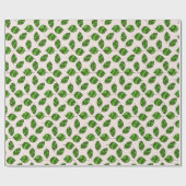 Zomer bladeren groen blad patroon op elke kleur cadeaupapier (Vlak)