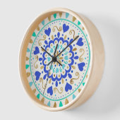 Zomer Blauw Goud Hart Mandala (Hoek)