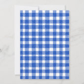 Zomer blauw Leuk Picknick in het park familiereüni Kaart (Achterkant)