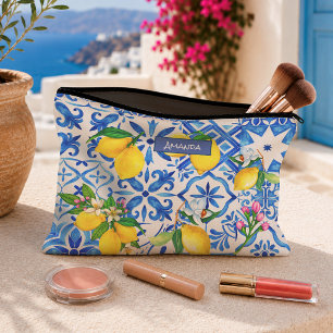 Zomer Blauw Majolica Siciliaans Citrus Mediterraan Etui