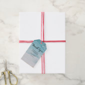 Zomer Blauw Strand Trouwcadeaukaart Cadeaulabel (Met Touw)
