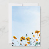 Zomer blauwe hemel Weddenschap Kaart (Achterkant)