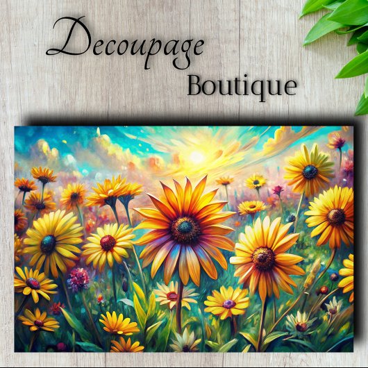 Zomer Blijdschap Dans Decoupage Tissuepapier