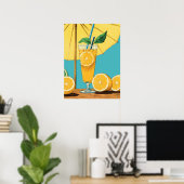 Zomer Bliss: Citrus Splash Poster (Thuiskantoor)