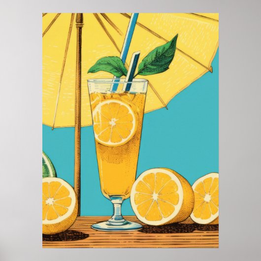 Zomer Bliss: Citrus Splash Poster (Voorkant)