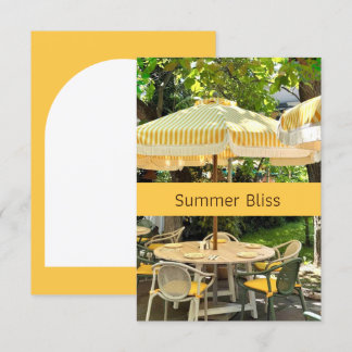 Zomer Bliss | Zonnepark Café Ansichtkaart Kaart