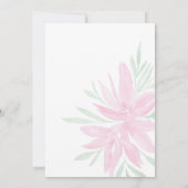 Zomer Bloeiende Roze Bloemen Waterverf Art (Achterkant)