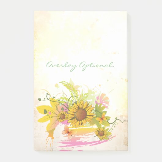 Zomer Bloem 1 Opties Post-it® Notes (Voorkant)