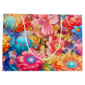 Zomer Bloem Boeket Whimsical Boho Groot Cadeauzakje (Achterkant)