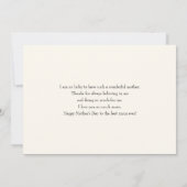 Zomer Bloem Boeket Whimsical Boho Kaart (Achterkant)