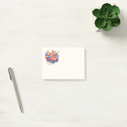 Zomer Bloem Boeket Whimsical Boho Post-it® Notes (Kantoor)