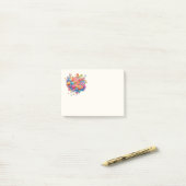 Zomer Bloem Boeket Whimsical Boho Post-it® Notes (Op bureau)