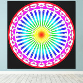 Zomer Bloem Canvasprint Canvas Afdruk (Insitu (Houten vloer))