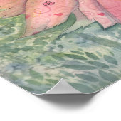 Zomer Bloem Fee Kunst Poster (Hoek)
