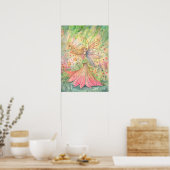 Zomer Bloem Fee Kunst Poster (Keuken)