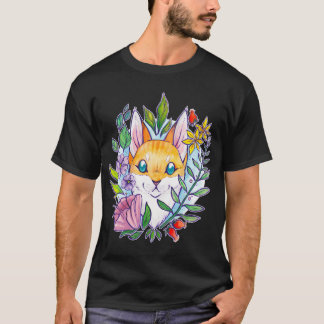 Zomer Bloem Kat T-shirt