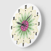 Zomer Bloem Mandala Grote Klok (Hoek)