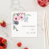 Zomer Bloem Naam of Monogram Servetten (Insitu)