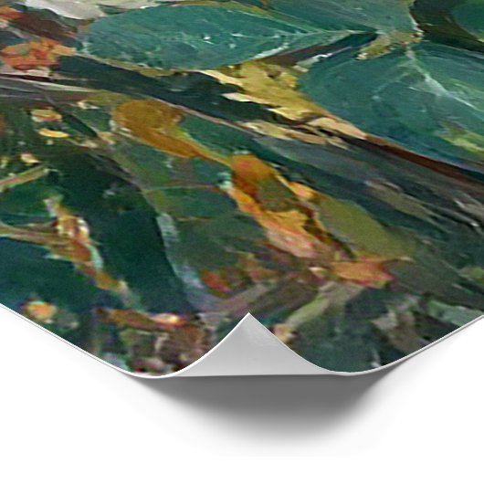 Zomer bloem schilderij poster (Hoek)