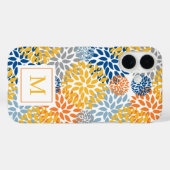 Zomer Bloemen Abstracte Heldere Kleuren Monogramme Case-Mate iPhone Case (Achterkant (horizontaal))
