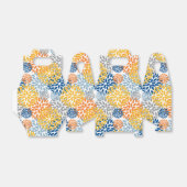 Zomer Bloemen Abstracte Heldere Kleuren Patroon Bedankdoosjes (Uitgevouwen)