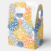 Zomer Bloemen Abstracte Heldere Kleuren Patroon Bedankdoosjes (Geopend)