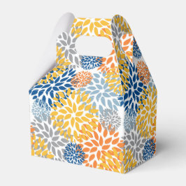 Zomer Bloemen Abstracte Heldere Kleuren Patroon Bedankdoosjes